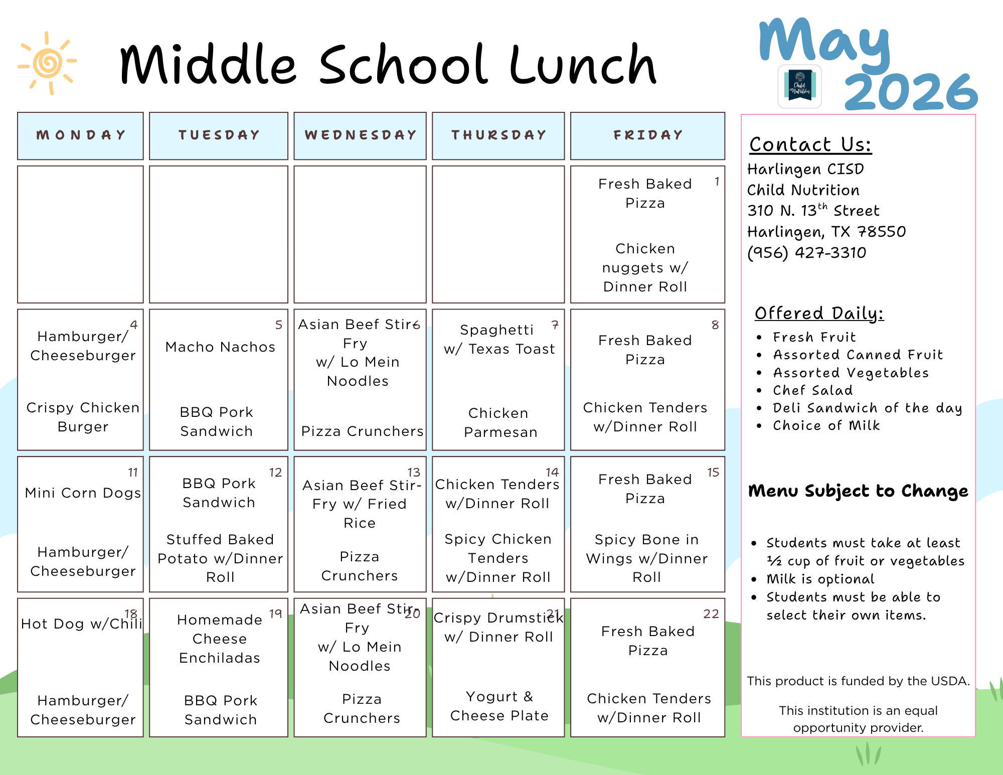 Middle School Lunch